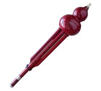 Chinese Handmade Flute Gourd Flute， Hulusi Flute Bass D Key Hulusi ABS Resin Cucurbit Flute Folk Musical Instrument Professional Chinese Gourd Flute