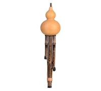 Chinese Handmade Flute Gourd Flute, Hulusi Flute Chinese National Hulusi Flute Musical Instrument Professional Playing Type Natural Gourd Gourd Flute(G key)