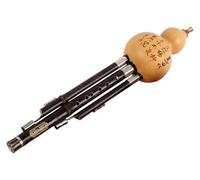 Chinese Handmade Flute Gourd Flute， Hulusi Flute Cucurbit Flute Chinese Traditional Musical Instrument C/Bb Key Handmade Chinese Hulusi(BB key)