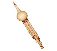 Chinese Handmade Flute Gourd Flute， Hulusi Flute Handmade 7-hole Professional Playing Hulusi Cucurbit Flute Chinese Woodwind Instrument For Beginners(B key)