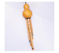 Chinese Handmade Flute Gourd Flute, Hulusi Flute Nine-hole Gourd Flute Chinese Traditional Wide-range Gourd Musical Instrument With Accessories(C key)