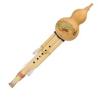 Chinese Handmade Flute Gourd Flute, Hulusi Flute Professional Playing Hulusi Flute Natural Gourd Musical Instrument For Adults And Beginners Gourd Flute(C Key)