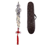 Chinese Handmade Hulusi Cucurbit Flute Ethnic Musical Instruments Key of C/Bb with Case Spare Mouthpiece, Natural Wind Instrument for Beginners Adult Children /70 (Color : Blue, Size : C KEY)