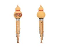 Chinese Handmade Hulusi Gourd Cucurbit Flute Ethnic Musical Instrument BB Key For Beginner Music Lovers Instruments (Color : 01)