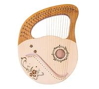 Chinese Harp 24 Metal String, Solidwood Mahogany Harp With Tuning Wrench, Spare String, Music Tutorial, Best Gift For Music Lovers Beginners Kids Adult