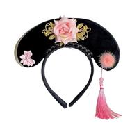 Chinese Headwear Chinese Qing Headband Traditional Headband (Pink)