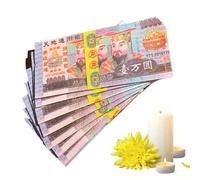 Chinese Hell Money - Traditional Notes by Joss Paper Hell Bank | High Denomination Moninero Paper for Ancestral Offerings, Ritual Burning to the Deceased, Taoist Coin After D