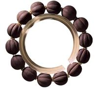 Chinese Herbal Medicine Bracelet Natural Handmade Medicinal Fragrance Herbal Medicine Wooden Bracelet(Shape2)