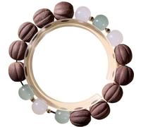 Chinese Herbal Medicine Bracelet Natural Handmade Medicinal Fragrance Herbal Medicine Wooden Bracelet(Shape4)
