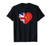 Chinese heritage UK Chinese British Flag China Flag T-Shirt