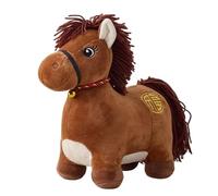Chinese Horse Plush,Cute Horse Stuffed Animal Spring Festival Decor | Soft Stuffed Animal Mascot Plush Toy for Adults Kids Bedroom Nursery Home Shelf Desktop Car Living Room 2026 Chinese New Year Deco