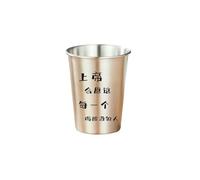 Chinese household simple, exquisite, rust-proof and practical stainless steel creative beer mug-God