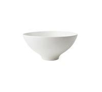 Chinese household simple underglaze ceramic exquisite trumpet salad bowl-dumb white 7 "