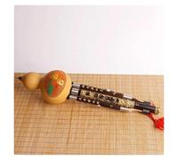 Chinese Hulusi Purple Zhu Dragon Carving C/Bb Key Hulusi With Case Professional Hulusi(Bb)