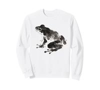 Chinese Ink Brush Frog Peaceful Calming Art Sweatshirt