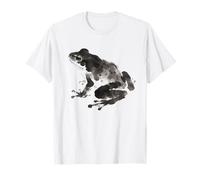 Chinese Ink Brush Frog Peaceful Calming Art T-Shirt