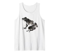 Chinese Ink Brush Frog Peaceful Calming Art Tank Top