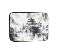 Chinese Ink Painting Pattern Laptop Sleeve 12 Inch Shockproof Protective Notebook Case Travel Laptop Bag for Men Women