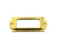 Chinese Iron Plate Antique Label Business Card Drawer Decorative Frame Gift Box Iron Frame Handle(3-10pcs)