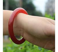 Chinese,Jade Bangle,Nature Agate Jade Light Red Nice Women's Bangle Bracelets(62mm)