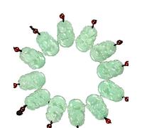 Chinese Jadeite Jade Dragon Zodiac Pendant Necklace Natural A Goods Jade