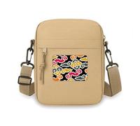 Chinese Japanese Style Auspicious Clouds Crossbody Bag Cell Phone Purses Handbag Shoulder Mini Bag