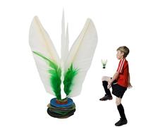 Chinese Jianzi Kick - White Feather Kick Steering Wheel | Outdoor Toys Game for Foot Sports, Feather Steering Wheel