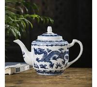 Chinese Jingdezhen Hand Painted Antique High Capacity teapot Blue and White Porcelain Ceramic Tea Pot - NO.32