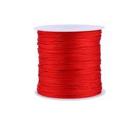 Chinese Knot Cord 100M x 0.8mm Rattail Trim Cord String made of Nylon Red Chinese Knot Cords Jewelry Making String