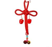 Chinese Knot Door Hanging Ornament For Festive Decor Featuring Traditional Patterns Woven From Grass And Cotton Rope Materials(A)