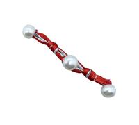 Chinese Knots Frog Buttons, Adjustable Word Three Pearls Sewing Fasteners Chinese Traditional Buttons