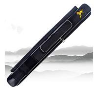 Chinese Kung Fu Sword Bag, Oxford Fabric Double Layer Wushu Sword Carry Case Stick Bag Option Black (Red/Silver Edge)(Black(silver Edge),B)