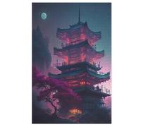 Chinese Landscape Adults Wooden Jigsaw Puzzle, for Kids Wooden Puzzles Toys Family Game Play,Brain Training 1000 Piece 78×53cm
