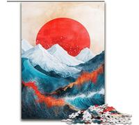 Chinese Landscape Painting Jigsaw Puzzles for Adults 1000 Piece, Help The Brain Exercise Addictive Toys to Cultivate Patience Perfect Decoration (26x38cm)
