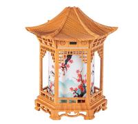 Chinese Lantern Chinese Lantern Essential Oils Diffuser & Night Light, 160ml Room Humidifier with Dual Mist Modes, Warm/Cool Led, Light Wood Grain