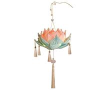 Chinese Lantern Material Pack | Mid-Autumn Lantern Handheld Flower Light | Hand-Held Festival Lantern Mid-Autumn Flower Decorative Paper Lanterns for Home