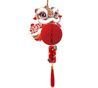 Chinese Lantern Ornament - Year Snake Decorations, 3D Red Paper Lanterns | Traditional Festival Hanging Decor Lunar New Year, Oriental Party Supplies For Spring Festival Home Indoor Outdoor Display