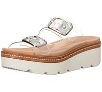 Chinese Laundry Women's Surfs Up Wedge Sandal, Clear, 6 UK