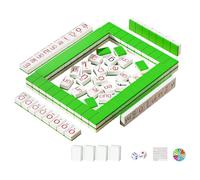 Chinese Learning Set - Early Development Pinyin Tiles, Educational Mahjong Blocks with Phonetic Symbols, Tabletop Language Game, Ideal for Homeschooling Family Nights Summer Camp