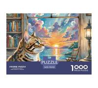 .Chinese Li Hua Jigsaw Puzzles for Adults 1000 Piece with Letters on Back Educational Games Animal Challenging Game Creativity & Gift Giving 70x50cm/1000pcs