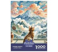 Chinese Li Hua Jigsaw Puzzles for Adults 1000 Piece with Letters on Back Educational Games Animal Challenging Game Creativity & Gift Giving 38x26cm/1000pcs