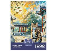 .Chinese Li Hua Jigsaw Puzzles for Adults 1000 Piece with Letters on Back Educational Games Animal Challenging Games Creativity & Gift Giving 70x50cm/1000pcs