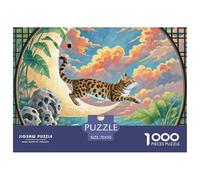 .Chinese Li Hua Jigsaw Puzzles for Adults 1000 Piece with Letters on Back Educational Games Animal Challenging Game Creativity & Gift Giving 70x50cm/1000pcs