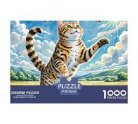 .Chinese Li Hua Jigsaws Puzzles for Adults 1000 Pieces with Letters on Back Educational Game Animal Challenging Games Creativity & Gift Giving 38x26cm/1000pcs