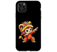 Chinese Lunar New Year 2025 Dabbing Monkey Lion Dance Case for iPhone 11 Pro Max