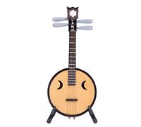 Chinese Lute Model 1:4 Ratio Design 14cm/5.5in Zhongruan Handmade Miniature Model Chinese Raditional Classical Style Instruments Toys