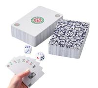 Chinese Mahjong Game - Portable 144 Cards, Classic Travel Set | Family Mahjong Game For Camping Trips, Board Game Fun For Relaxation, Cultural Party Game For Adults And Home Leisure Nights
