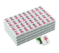 Chinese Mahjong Game Set, 144 Magnetic Tiles for Hand or Machine Play, Ideal for Entertainment and Parties