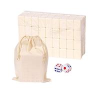 Chinese Mahjong Game Set Full Size, Chinese Majong Set, Travel Chinese Traditional Board Game with Large Storage Bag, Portable Table Game with 146 Melamine Resin Mahjong Tiles for Family