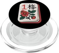 Chinese Mahjong Mah Jong Game Tiles Character Flower One PopSockets PopGrip for MagSafe